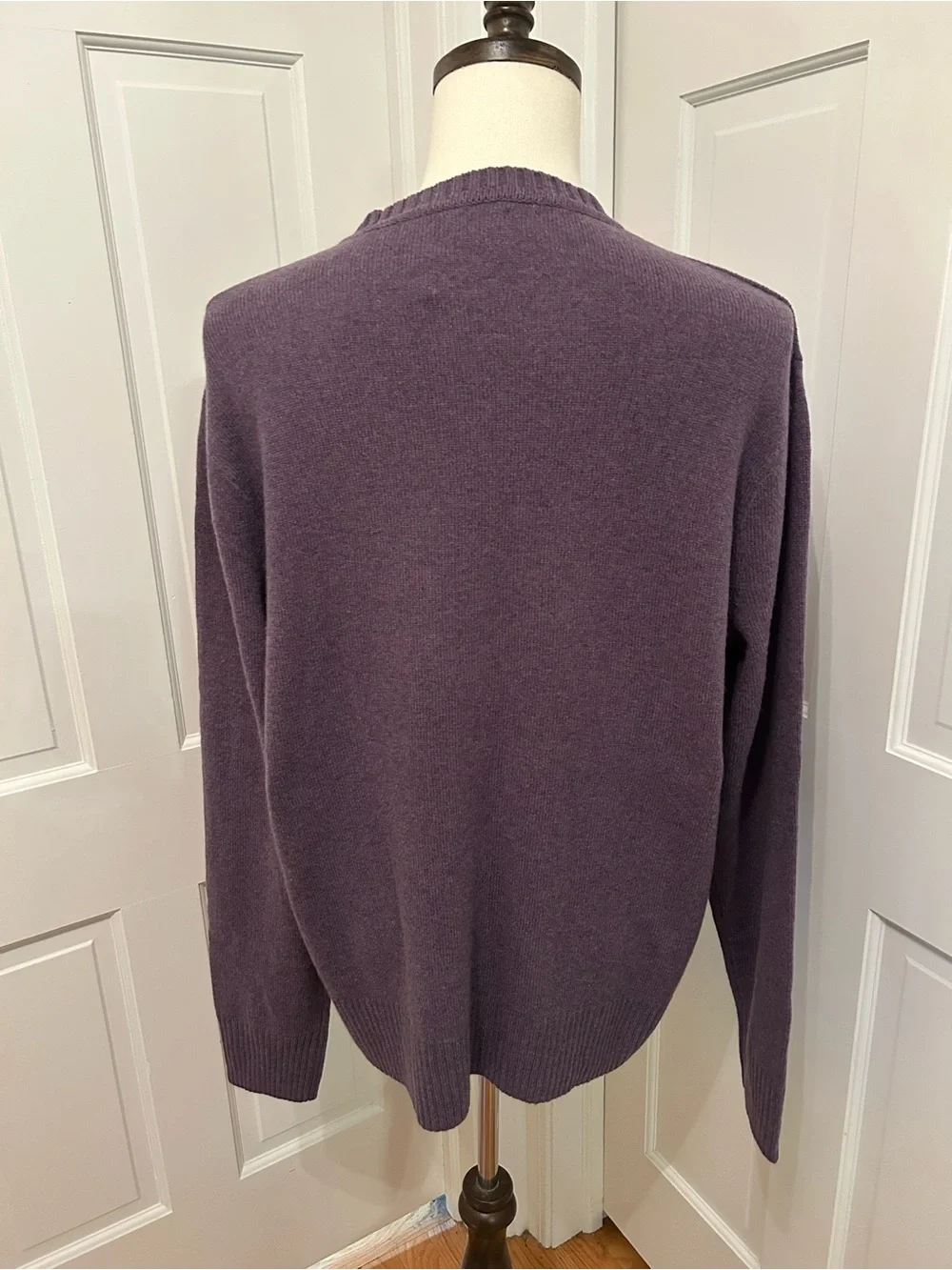 J.CREW NEW Rugged Merino Wool Blend Crewneck Sweater Heather Lilac Men’s XL NWT